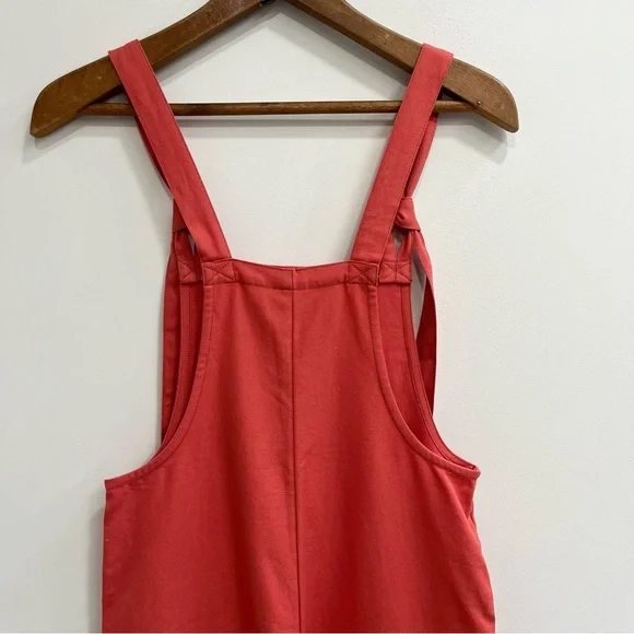 Lucy & Yak Orange Dungarees Bib Overalls Organic Cotton Women’s Size 2 - Picture 5 of 10